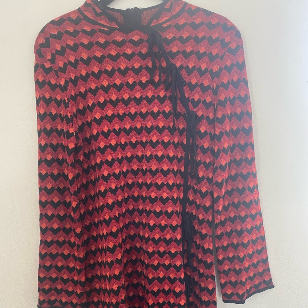 ZARA multi colored long sleeve mini dress size S